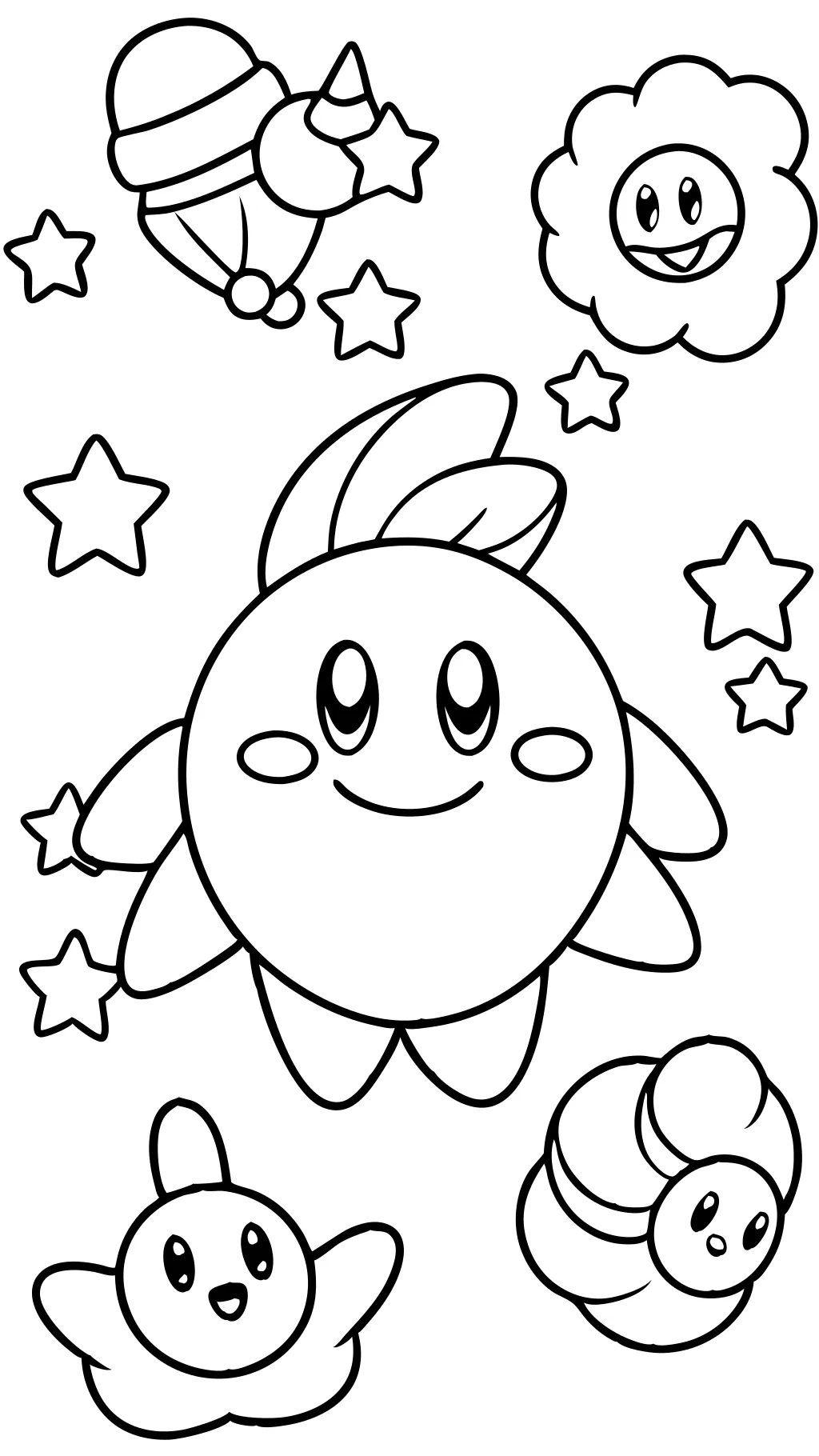 coloriages mignons kirby